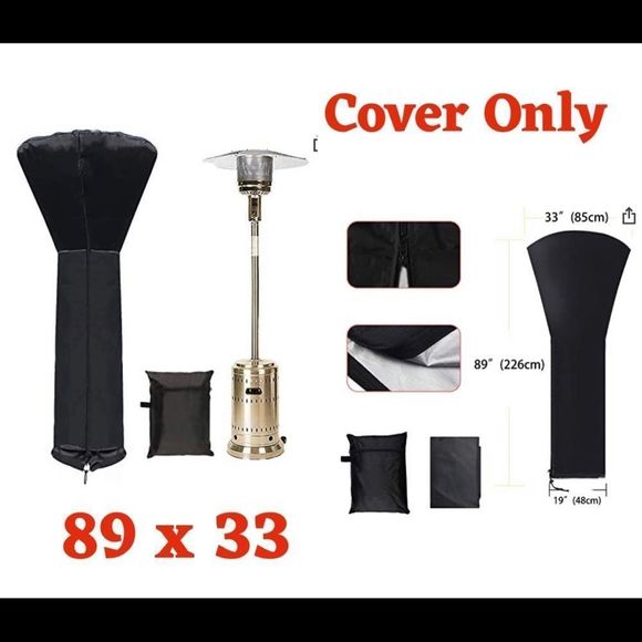 Other Gas Patio Heater Cover With Zipper Standing Propane Heater